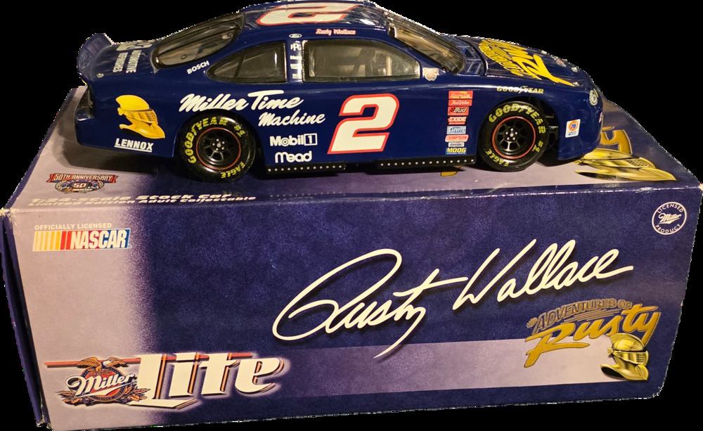 Rusty Wallace #2 Miller Lite Adventures of Rusty 1998 Ford Taurus 1:24 Action